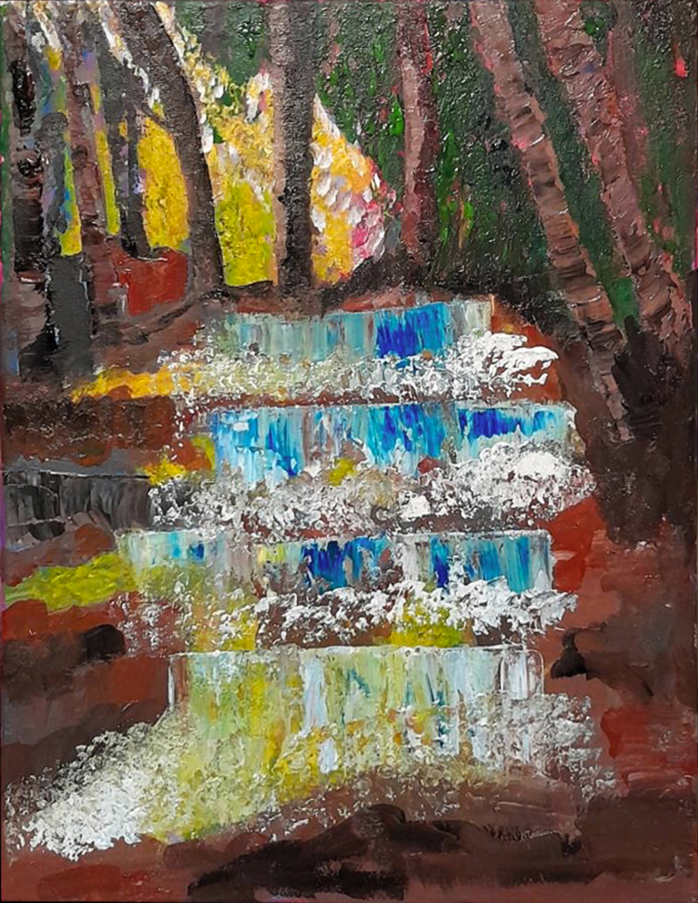 Undergrowth at the waterfall