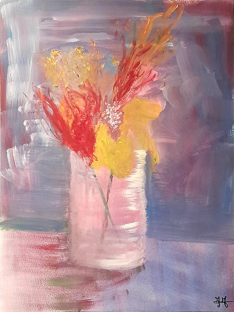 Bouquet de fleurs séchées