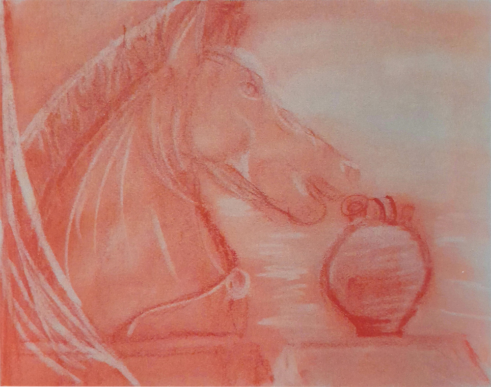 Cheval à la sanguine