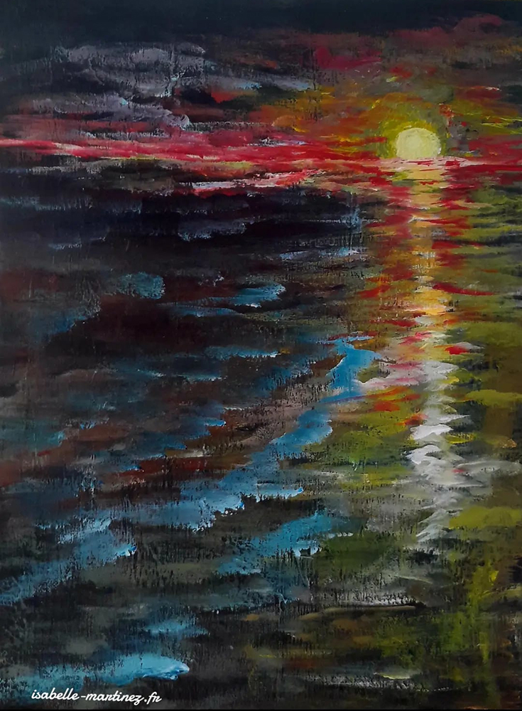 The sun has a date with the sea