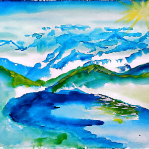 Lac bleu de l'Ubaye