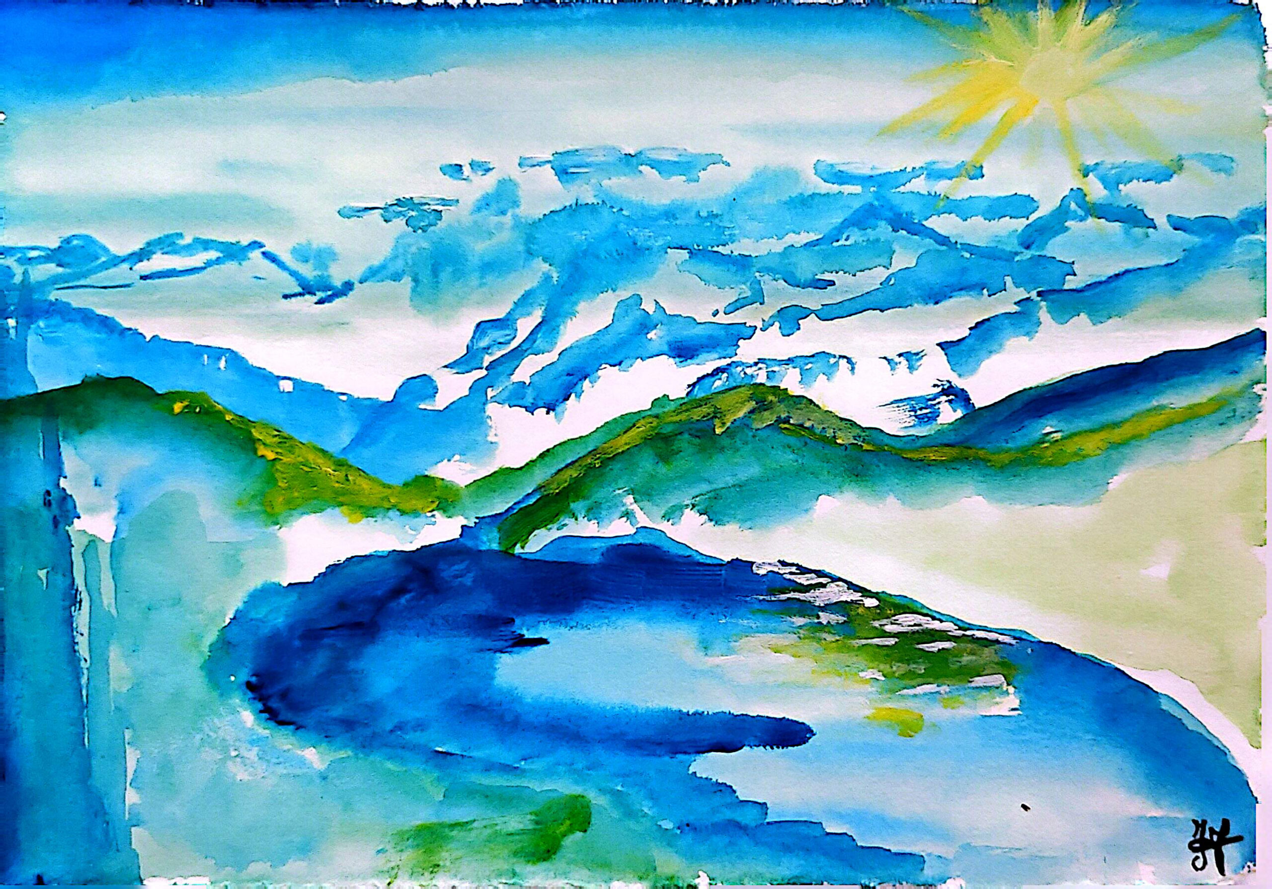 Lac bleu de l'Ubaye